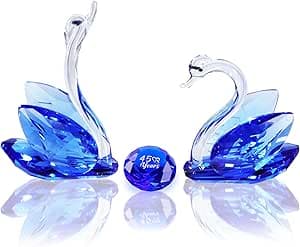 YWHL 45. Jahrestag Kristall Schwan Geschenke für Eltern, 45 Jahre Hochzeitstag f