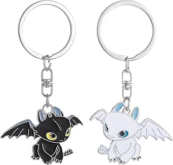 CHDINLL Senidea Dragons Toothless Keychain Paare Geschenk Paare Geschenk Schlüss