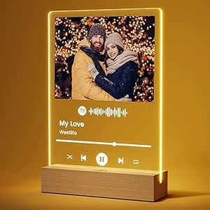 Spotify Glas Personalisierte Geschenke für Frauen, Freundin - Weihnachtsgeschenk