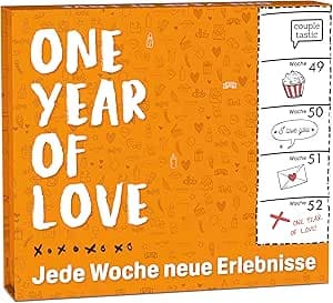 Wöchentliche Ideen für Paarzeit – Lustiges & Romantisches Geschenk zum Jahrestag